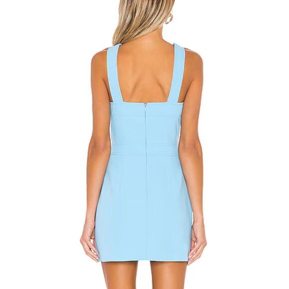 Amanda Uprichard Ace mini dress Sky Blue Pacific Revolve M - Picture 3 of 9